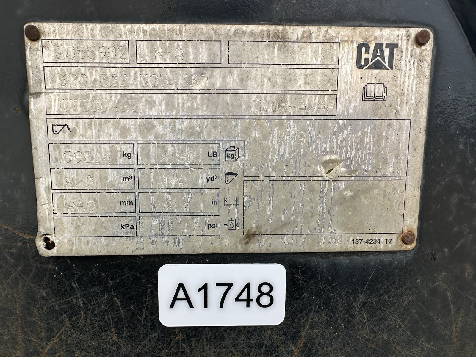 Caterpillar CVP110 Vibratory Compactor Excavator CB Linkage 90mm pins