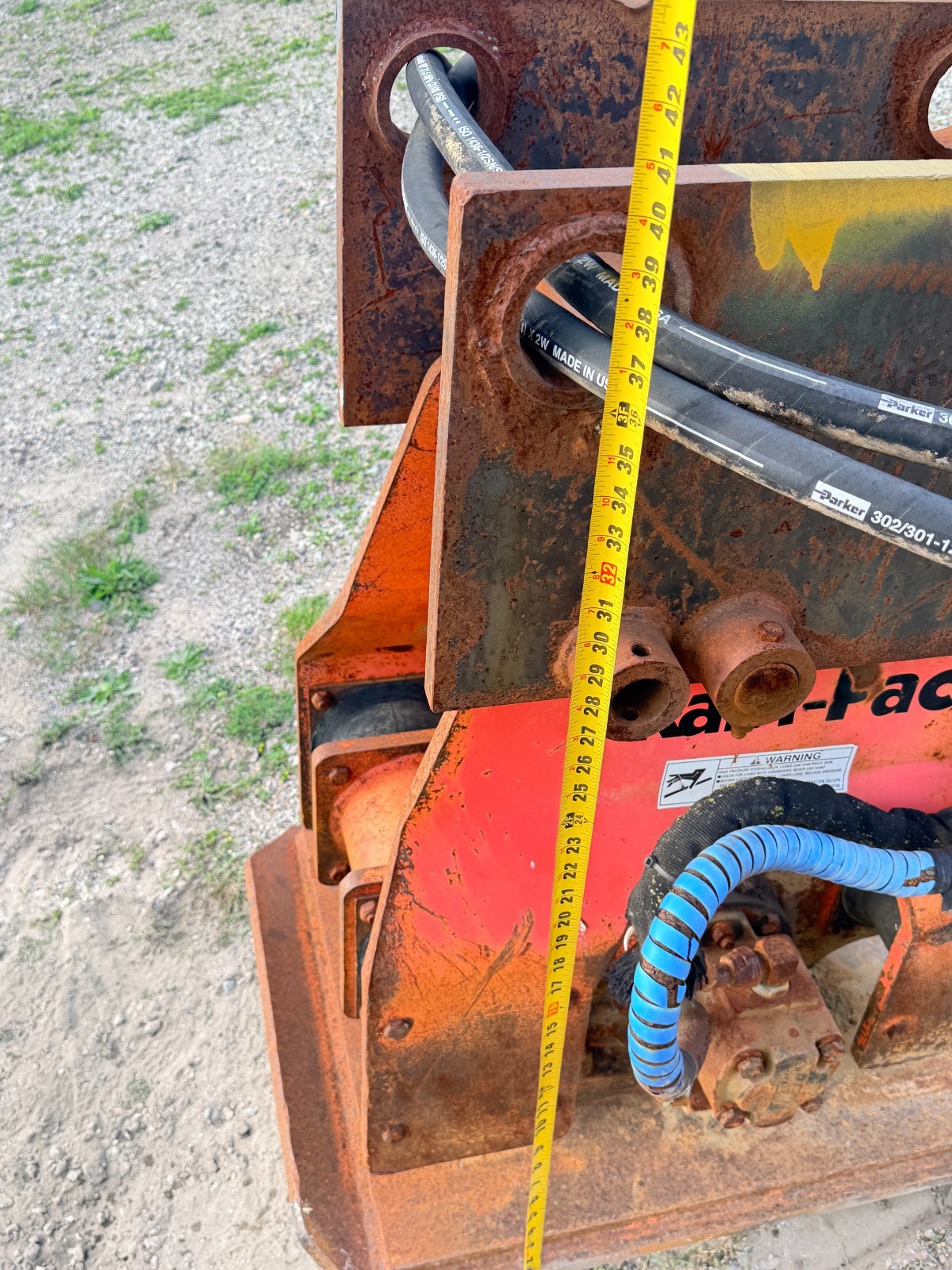 RAMPAC RP20 VIBRATORY POST DRIVER COMPACTOR ATTACHMENT Excavator Tamper