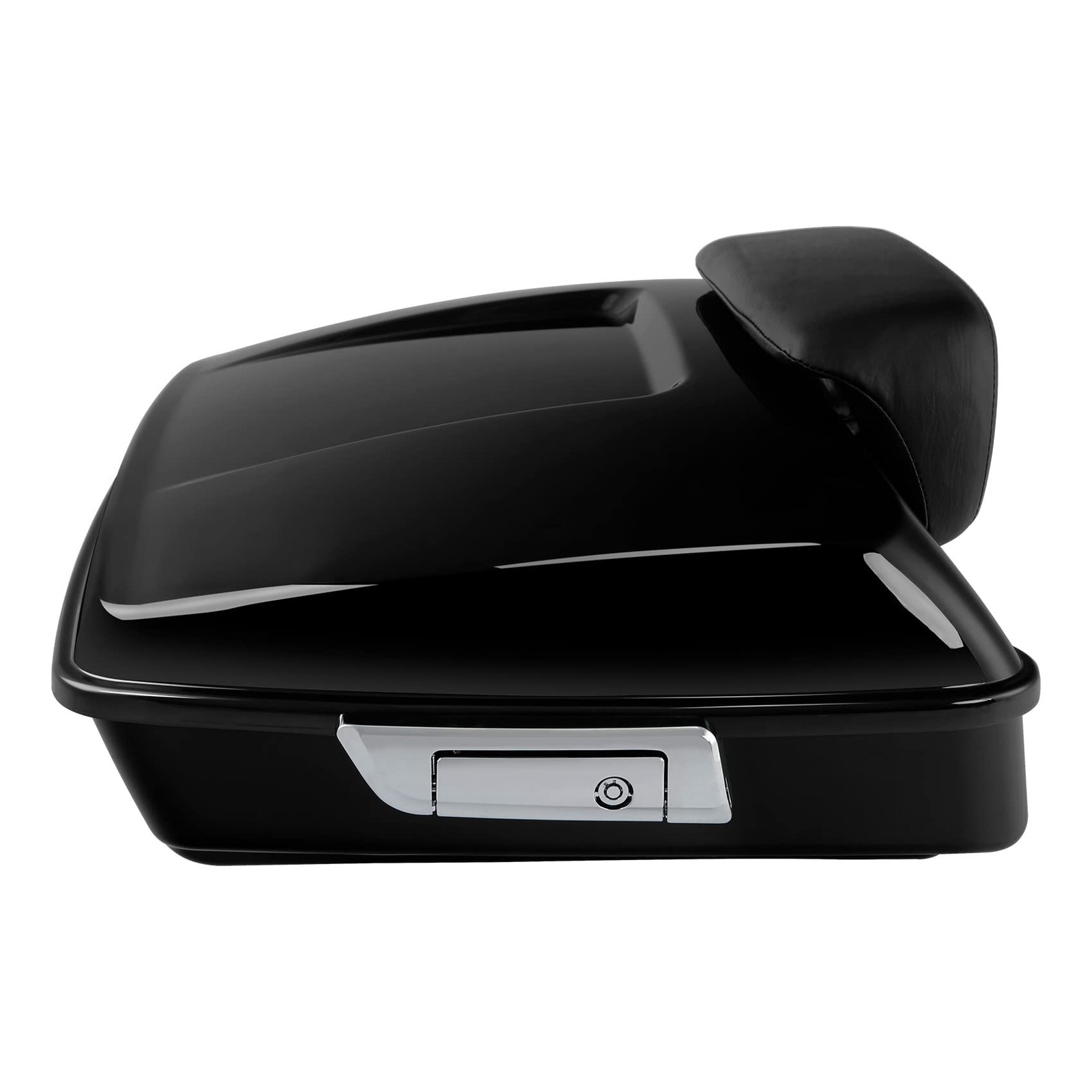Vivid Black Chopped Trunk Backrest w/Trunk Mounting Rack Fit Fat Boy 2008-2017