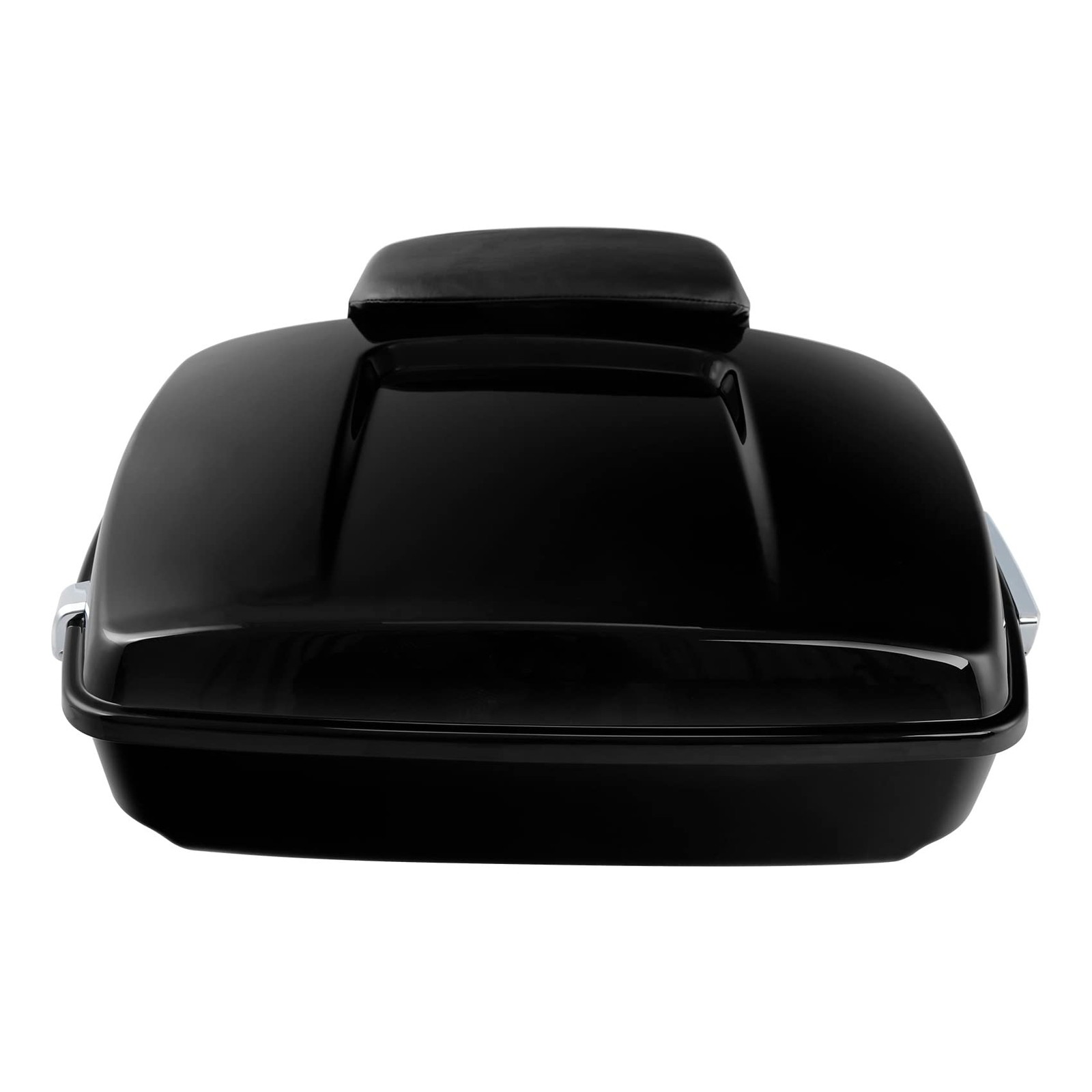 Vivid Black Chopped Trunk Backrest w/Trunk Mounting Rack Fit Fat Boy 2008-2017