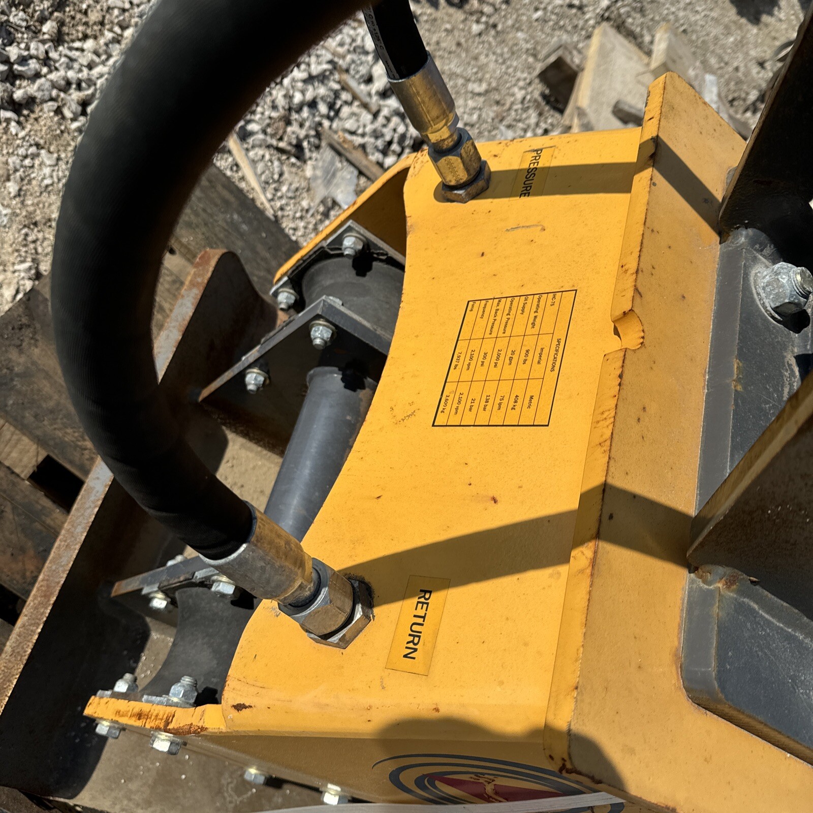 Indeco IHC 75 Mini Excavator Compactor Loader Backhoe Cat Case 24×25 Plate