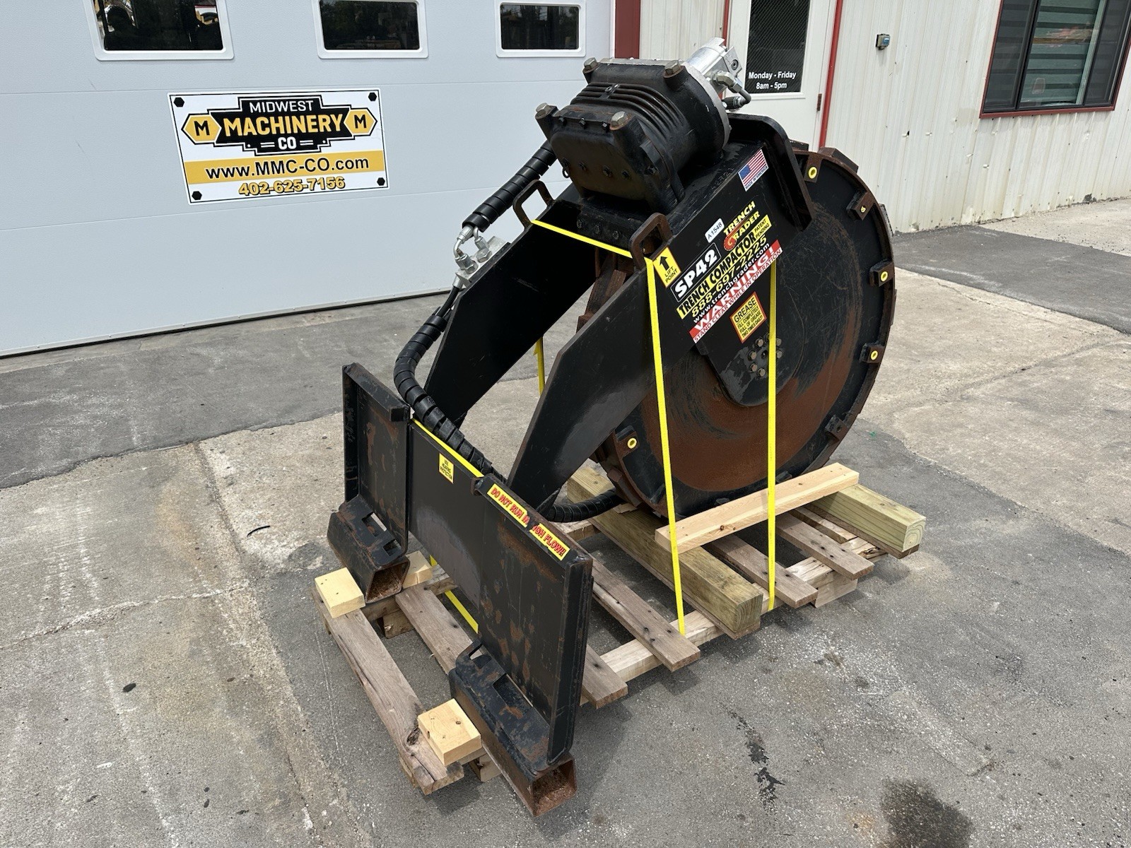 Trench Grader SP42 Vibratory Compactor Wheel SP48 Skid loader Skid steer bobcat