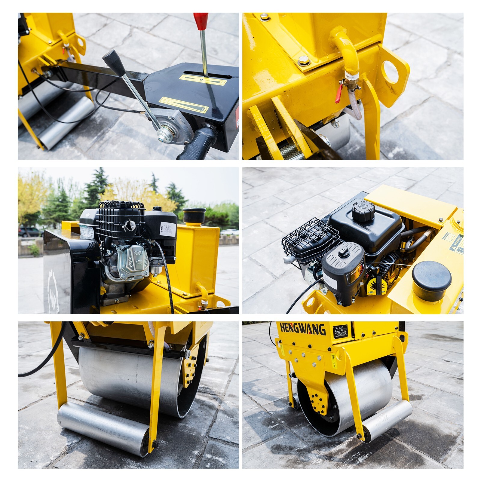 Lawn Roller, Fuel Powered Road Roller, for Garden Backyard, Ball Field, Park 450