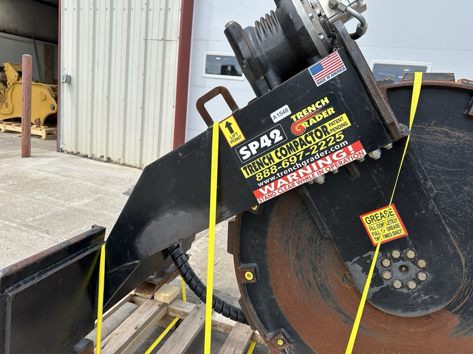 Trench Grader SP42 Vibratory Compactor Wheel SP48 Skid loader Skid steer bobcat